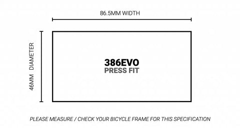 Praxis Works M30-386EVO PressFit Bottom Bracket – 30/28