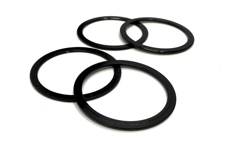 Stelv 1mm Alloy Spacers for 24mm Crank Spindles (4 Pack)
