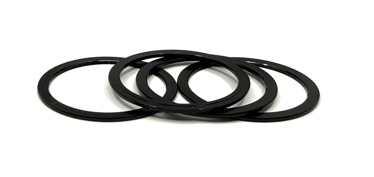 Stelv 1mm Alloy Spacers for 24mm Crank Spindles (4 Pack)