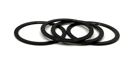 Stelv 1mm Alloy Spacers for 24mm Crank Spindles (4 Pack)