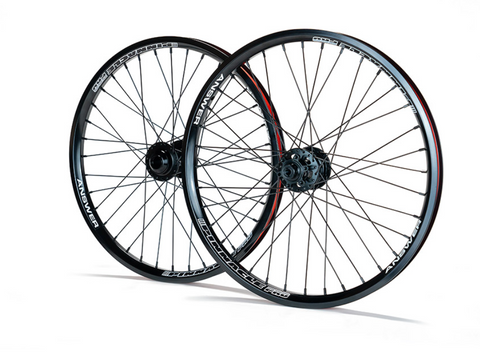 Pro 36h Answer BMX Pinnacle 20mm Front w/ Disc Rear Wheelset (Pro 20")