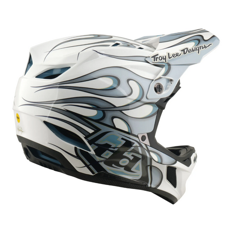 Troy Lee Designs D4 Composite Helmet Torched White