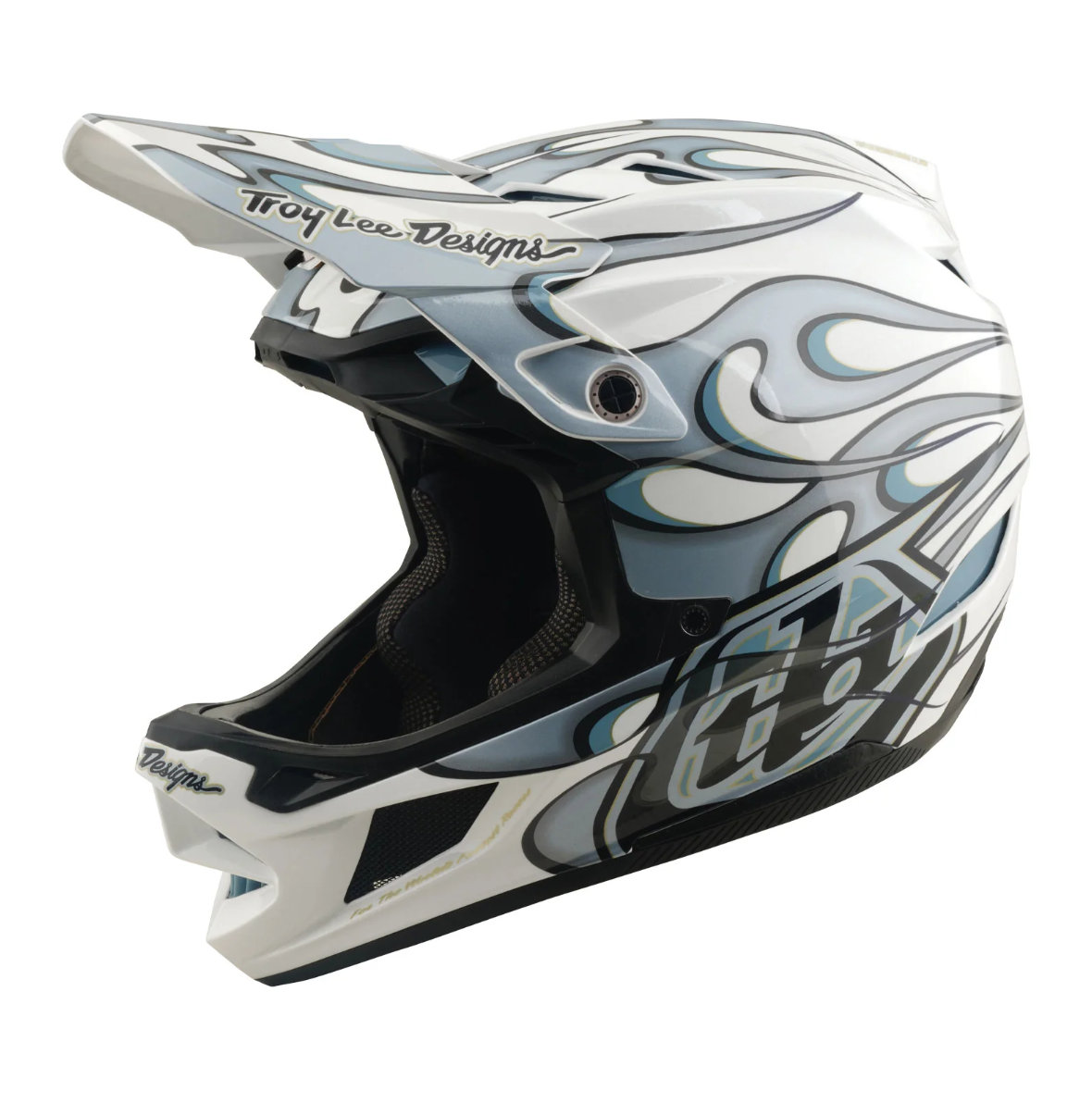 Troy Lee Designs D4 Composite Helmet Torched White