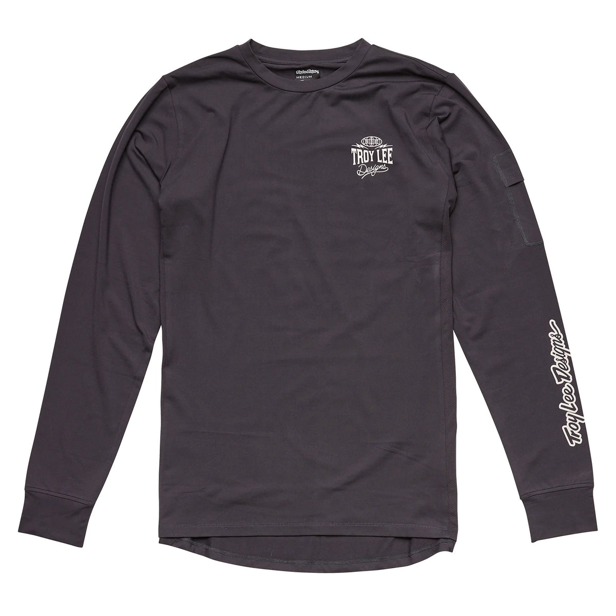 Troy Lee Youth Ride Tee Bolts Carbon