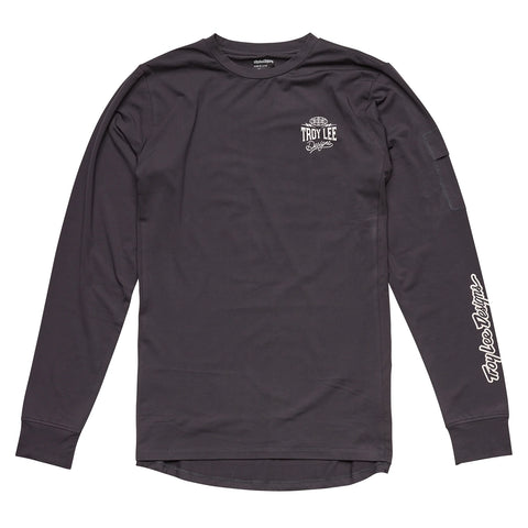 Troy Lee Youth Ride Tee Bolts Carbon