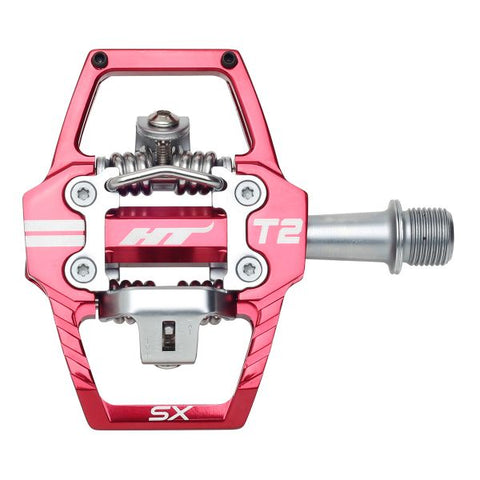HT T2-SX BMX Clipless Pedals – Dual Sided Platform Pedals for BMX, Enduro & Downhill